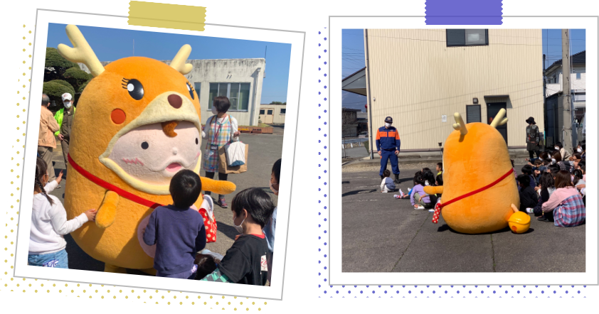 かりんちゃんの着ぐるみ写真(被るタイプ)