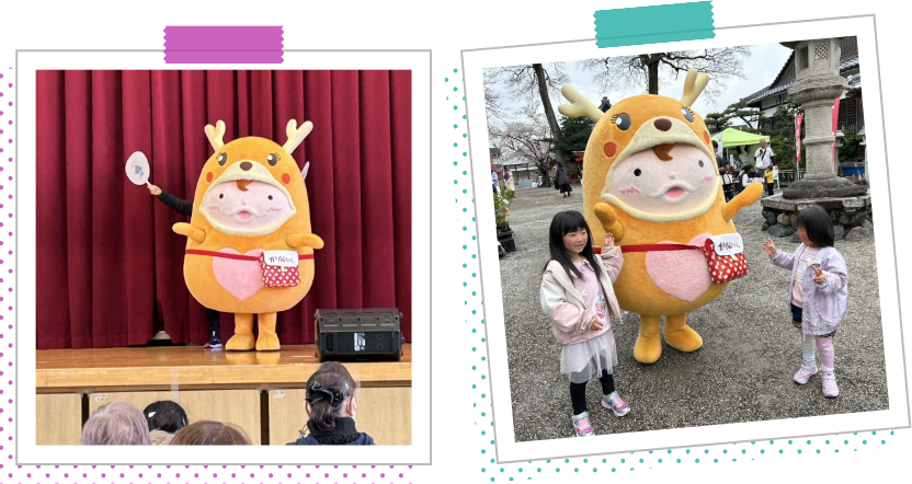 かりんちゃんの着ぐるみ写真(被るタイプ)